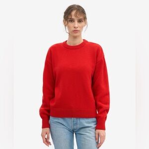 Merino Wool Oversized Crew